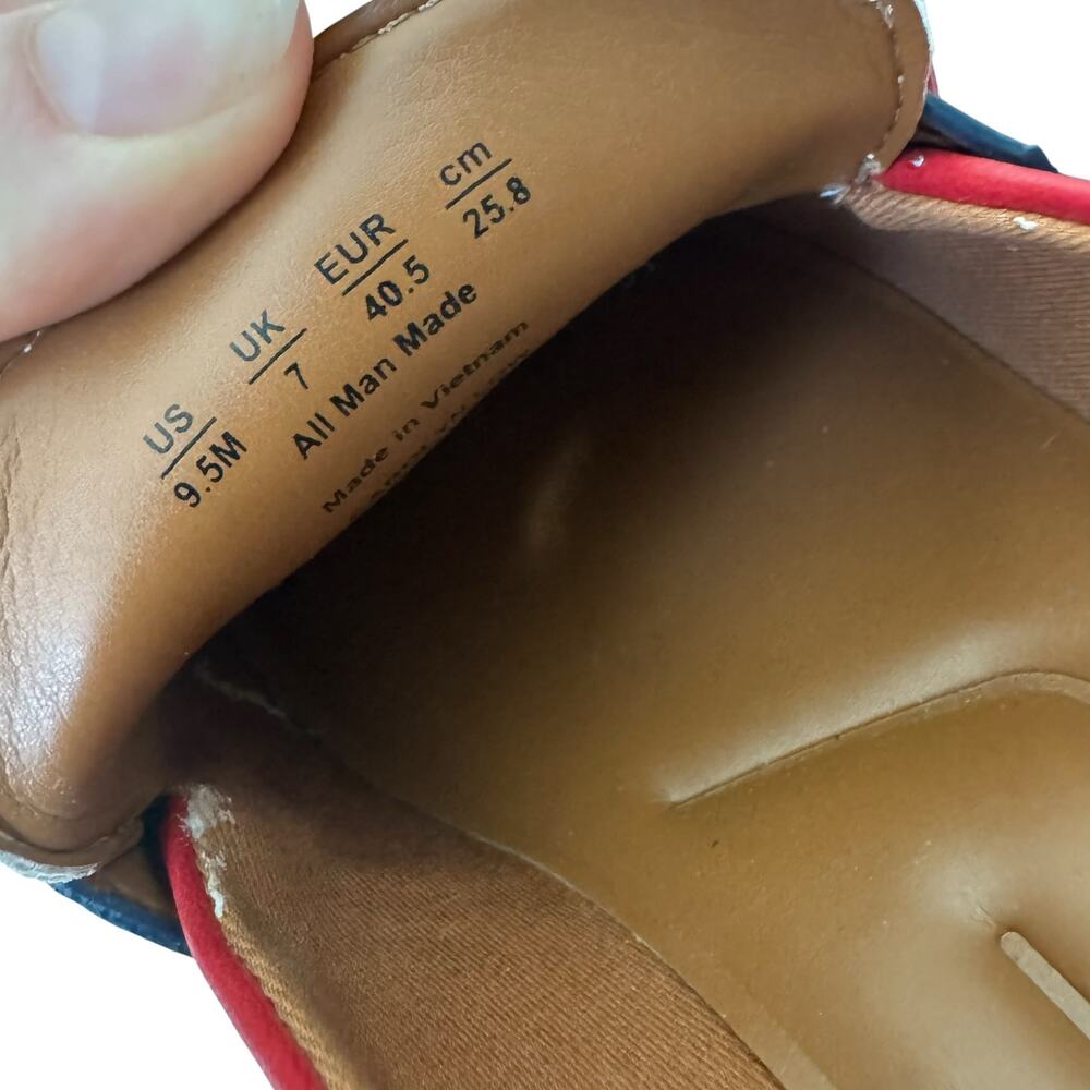 Franco Sarto Carolyn Loafer Shoe Red White and Blue Size 9.5 - Picture 11 of 11